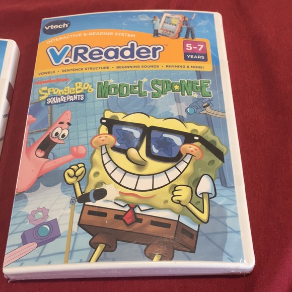 Vtech V.Reader 2 pack NEW Sealed Sponge Bob Squarepants & Hello Kitty Surprise - Picture 6 of 8